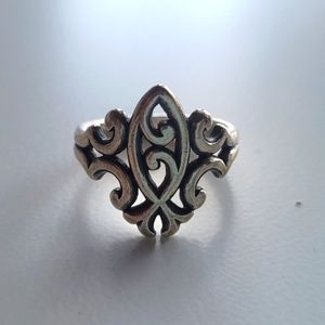James Avery ichthus scroll ring